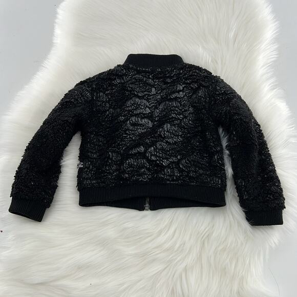 Appaman Faux Fur Bomber Jacket - Black - 2T - Picture 7 of 7